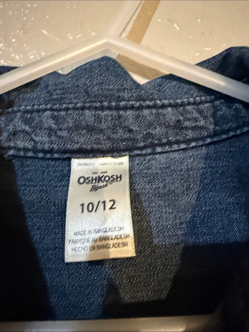 Denim & Navy Tulle Kids Dress - Classic Blue Size 10/13